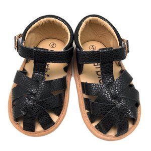 Size 3, 4 Black Baby Sandals, Toddler Sandals, Baby Shoes, Baby Soft-Sole Sandal